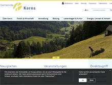 Tablet Screenshot of kerns.ch